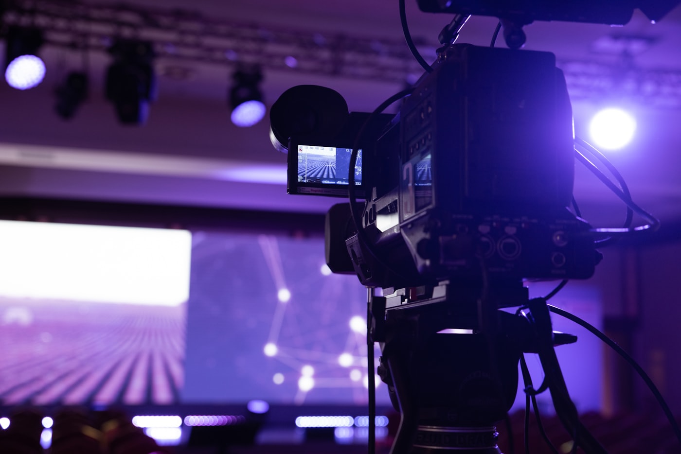 Broadcast camera at a live event